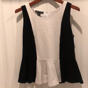 Inc Sleeveless Peplum ‘Slimming Illusion’ Top